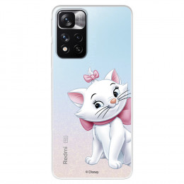 Funda para Xiaomi Redmi Note 11 Oficial de Disney Marie Silueta - Los Aristogatos