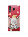 Funda para Samsung Galaxy A13 5G Oficial de Disney Dumbo Silueta Transparente - Dumbo