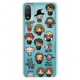 Funda para Motorola Moto E30 Oficial de Harry Potter Personajes Iconos - Harry Potter