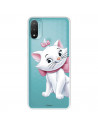 Funda para Motorola Moto E30 Oficial de Disney Marie Silueta - Los Aristogatos