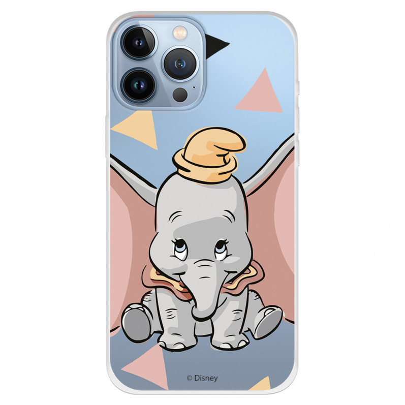 Případ pro iPhone 13 Pro Max Oficiální Disney Dumbo Silhouette Průhledná silueta - Dumbo