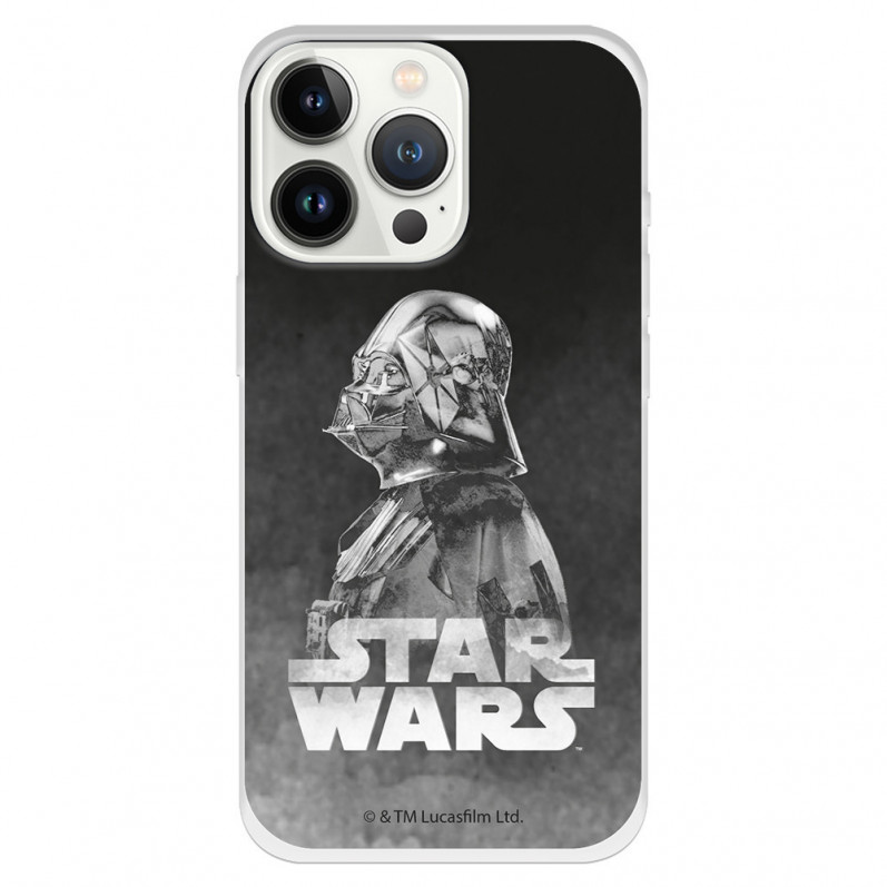 Případ pro iPhone 13 Pro Oficiální černé pozadí Darth Vadera ze Star Wars - Star Wars