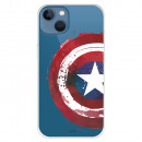 iPhone 13 Pouzdro na oficiální průhledný štít Marvel Captain America - Marvel