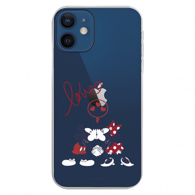 Kryt pro iPhone 12 Pro Oficiální Disney Mickey a Minnie Love - Disney Classics