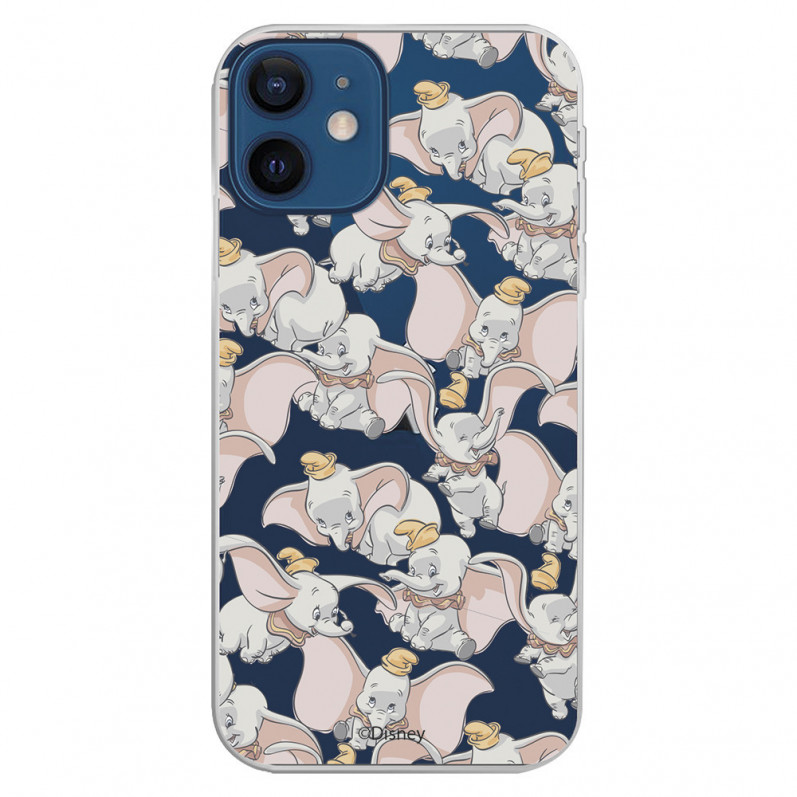 Případ pro iPhone 12 Pro Oficiální siluety Dumbo Disney Průhledné siluety - Dumbo