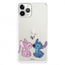 Případ pro iPhone 11 Pro Oficiální polibek Disney Angel & Stitch - Lilo & Stitch