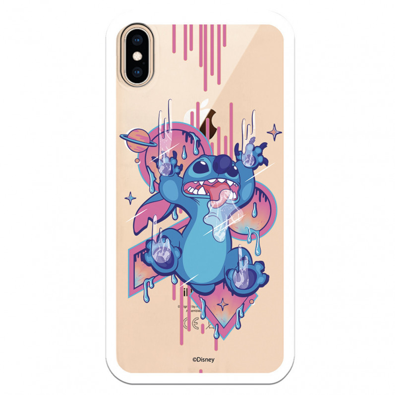 Případ pro iPhone XS Max Oficiální graffiti Disney Stitch - Lilo & Stitch