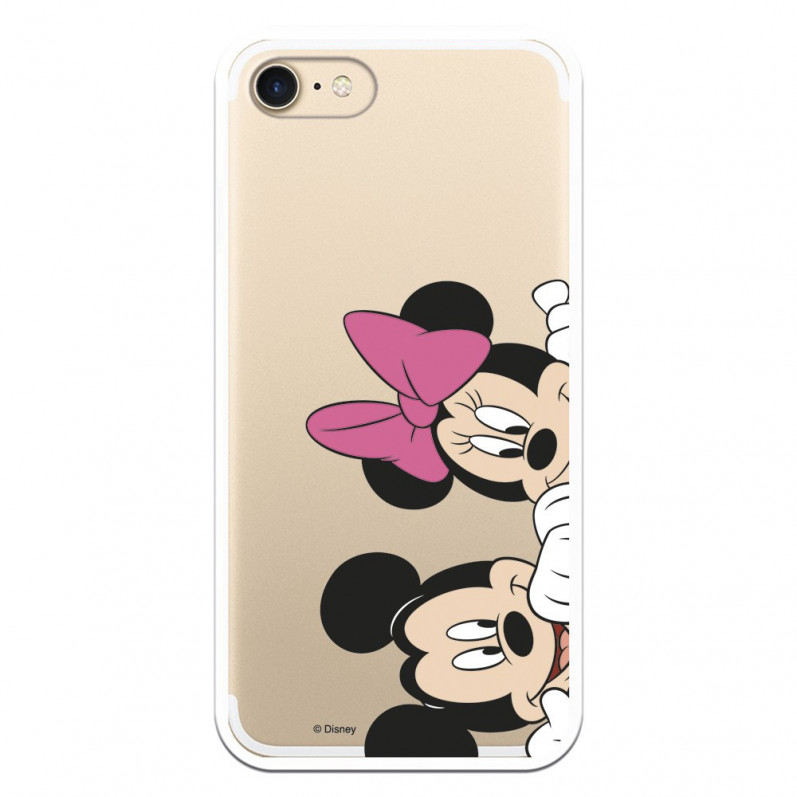 Oficiální pouzdro Disney Mickey a Minnie Peeking iPhone 7 – Disney Classics