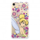 Oficiální průhledné pouzdro Disney Tinkerbell Flowers pro iPhone 7 - Peter Pan