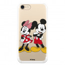 Oficiální Disney obal na iPhone 7 Mickey a Minnie Posing - Disney Classics