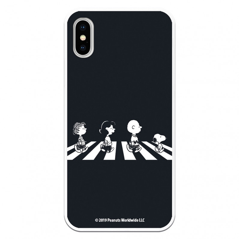 Oficiální pouzdro Peanuts Beatles Characters na iPhone X – Snoopy