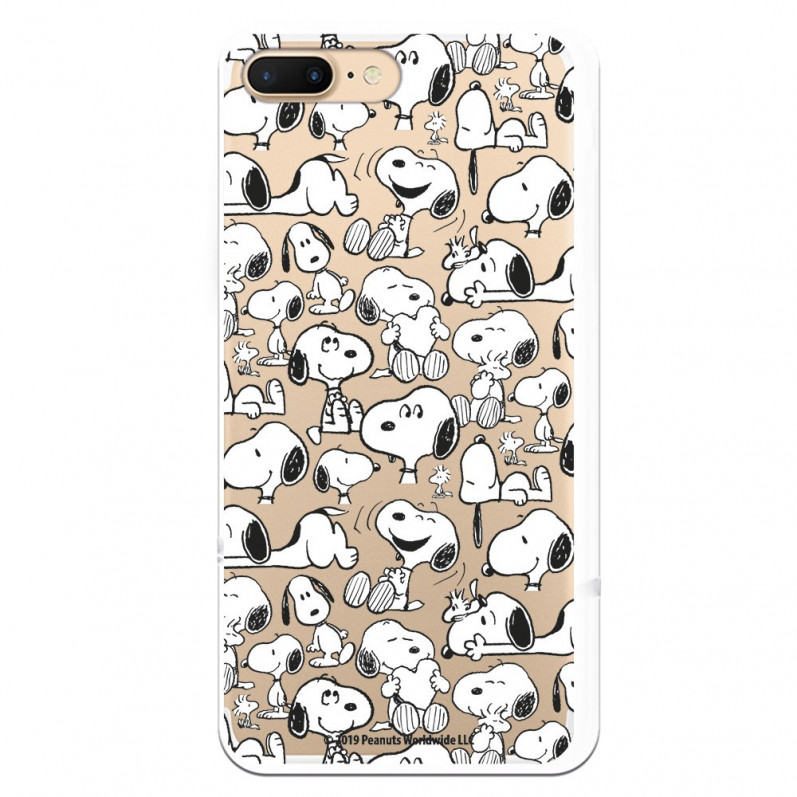 Oficiální pouzdro Peanuts Snoopy siluety iPhone 7 Plus - Snoopy