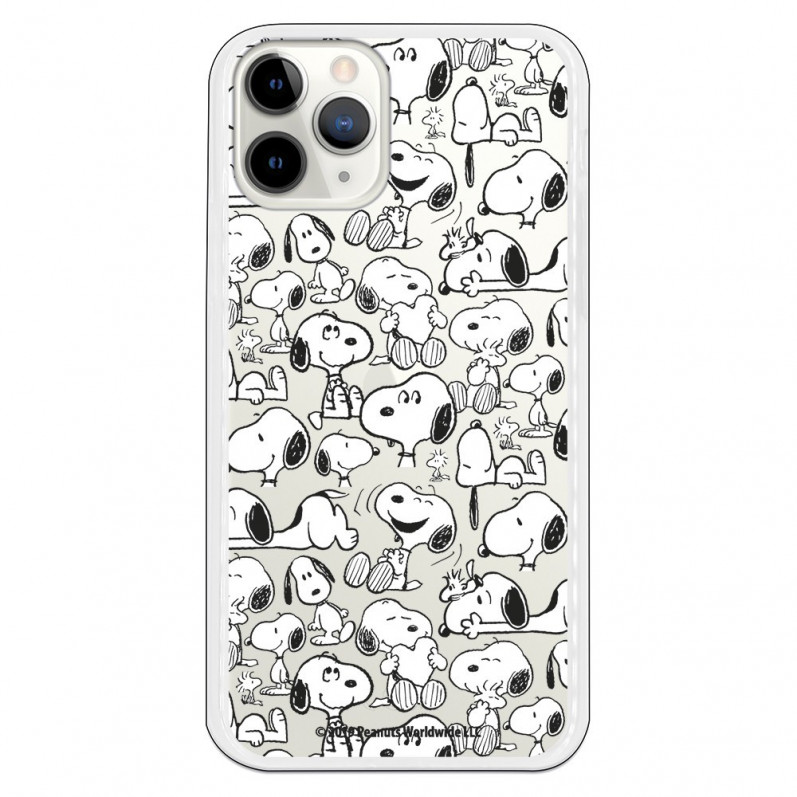 Oficiální pouzdro Peanuts Snoopy siluety iPhone 11 Pro - Snoopy