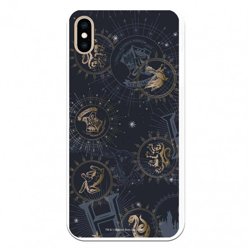 Oficiální obal Harry Potter Insignia Constellations na iPhone XS Max - Harry Potter