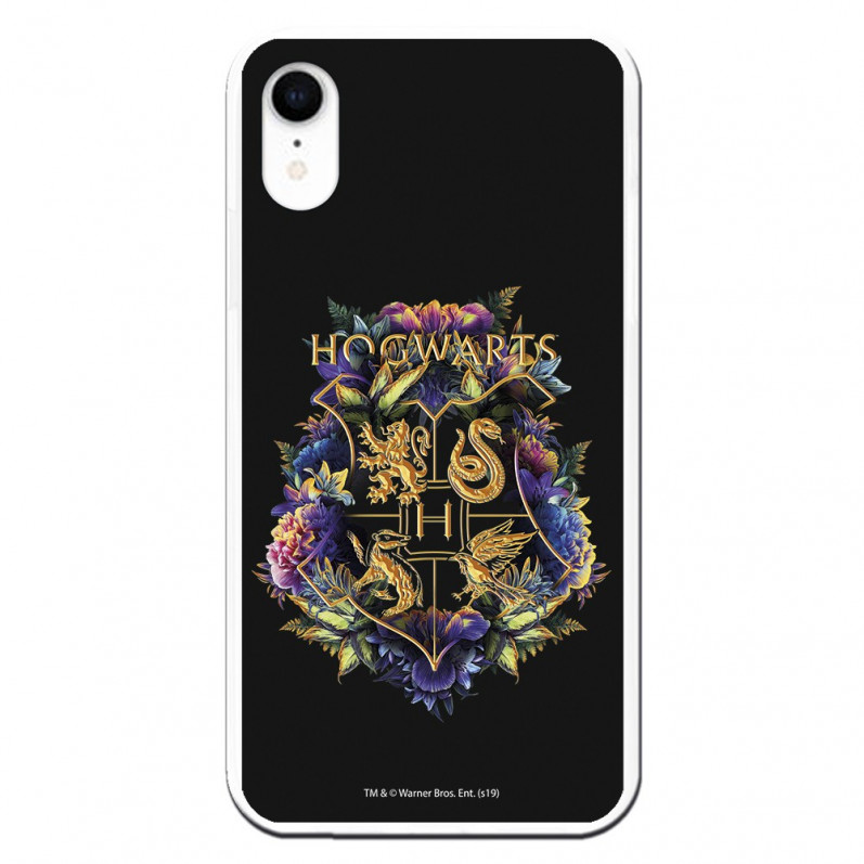 Oficiální obal Harry Potter Hogwarts Floral iPhone XR - Harry Potter