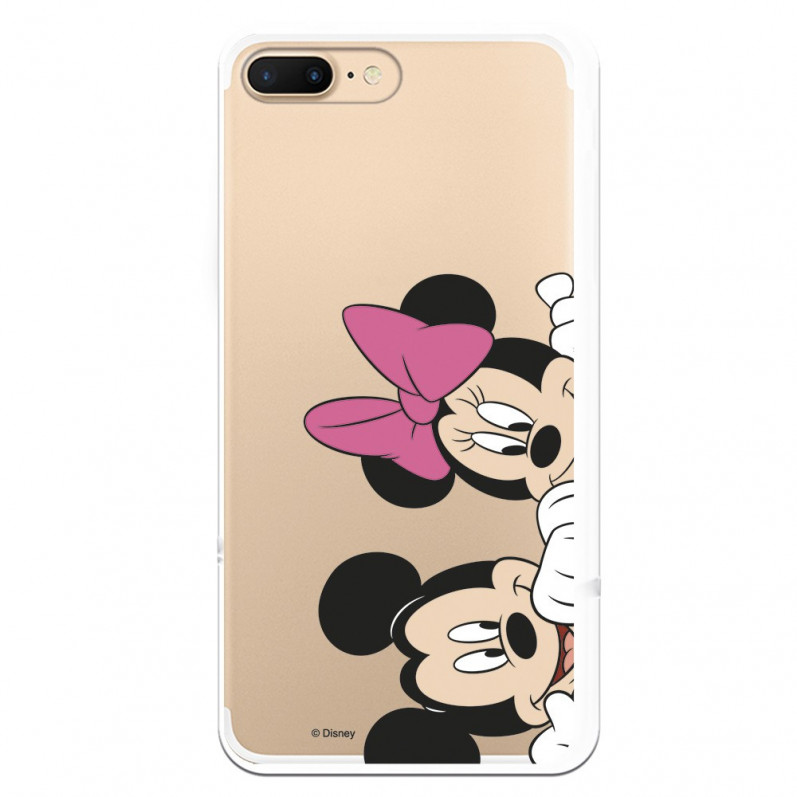 Oficiální pouzdro Disney Mickey a Minnie Peeking iPhone 7 Plus – Disney Classics