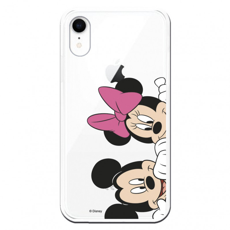 Oficiální pouzdro Disney Mickey a Minnie Peeking na iPhone XR – Disney Classics