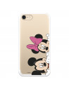 Oficiální pouzdro Disney Mickey a Minnie Peeking iPhone 7 – Disney Classics