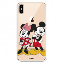 Oficiální pouzdro Disney iPhone XS Max Mickey a Minnie Posing - Disney Classics