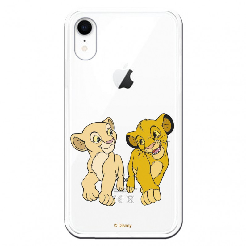 Oficiální pouzdro Disney Simba a Nala Mirada Complice na iPhone XR – Lví král