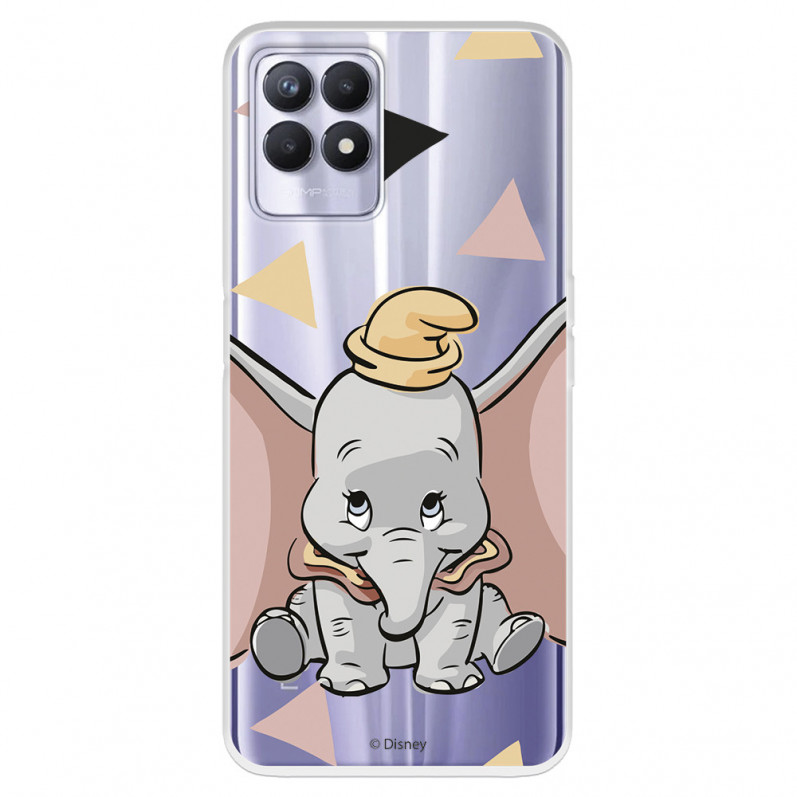 Funda para Realme C11 2021 Oficial de Disney Dumbo Silueta Transparente - Dumbo