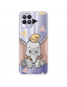 Funda para Realme C11 2021 Oficial de Disney Dumbo Silueta Transparente - Dumbo