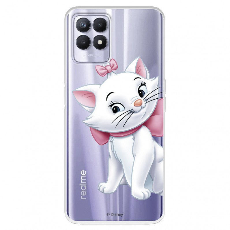 Funda para Realme C11 2021 Oficial de Disney Marie Silueta - Los Aristogatos