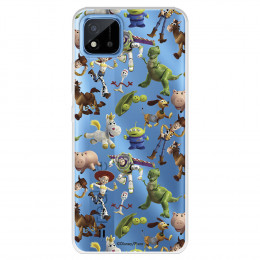 Funda para Realme 8i Oficial de Disney Muñecos Toy Story Siluetas - Toy Story