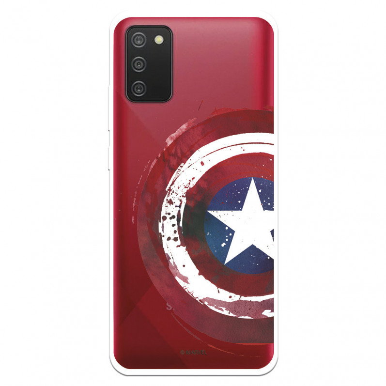 Případ pro Samsung Galaxy A02s Oficiální průhledný štít Marvel Captain America - Marvel