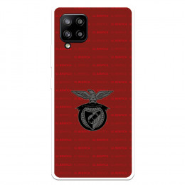 Funda para Samsung Galaxy A42 5G del Escudo Fondo Granate  - Licencia Oficial Benfica