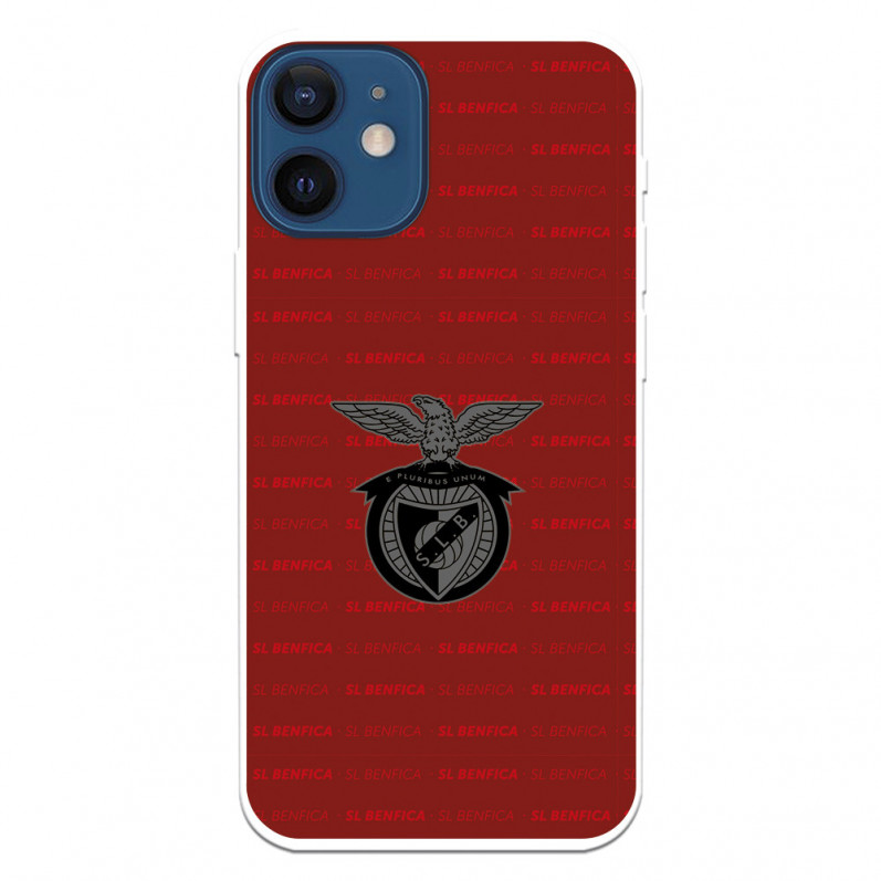 Funda para iPhone 12 Mini del Escudo Fondo Granate  - Licencia Oficial Benfica