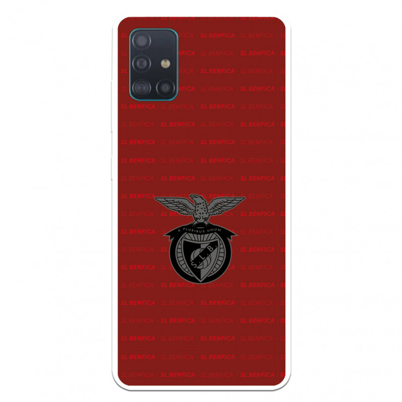 Funda para Samsung Galaxy A51 del Escudo Fondo Granate  - Licencia Oficial Benfica