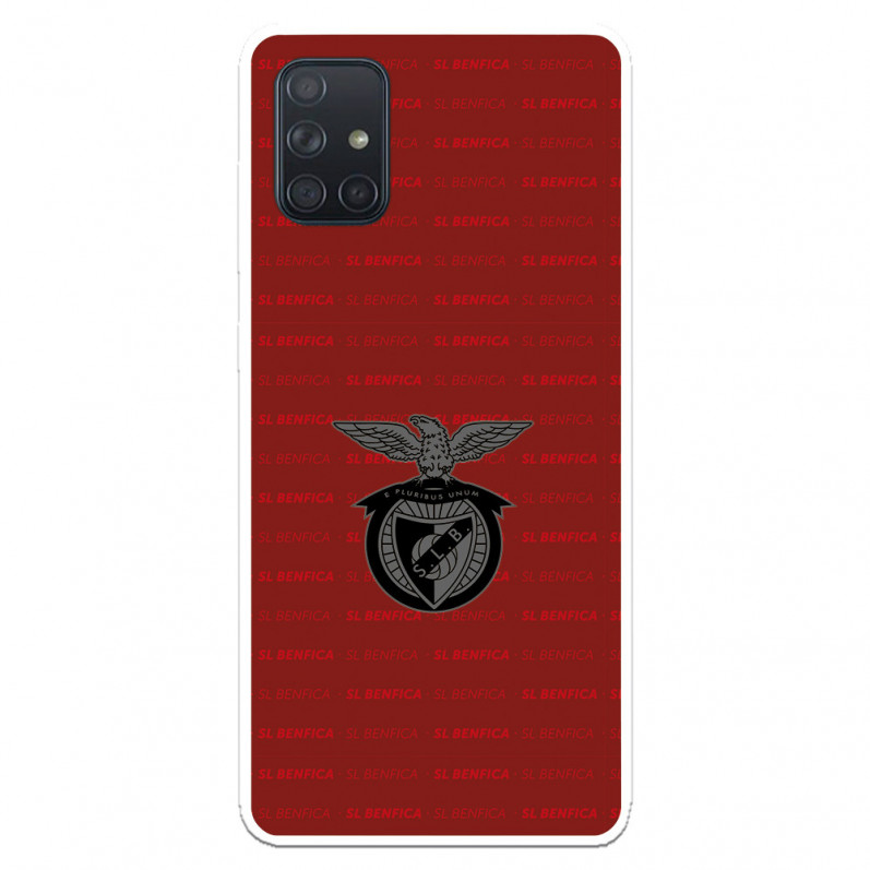 Funda para Samsung Galaxy A71 del Escudo Fondo Granate  - Licencia Oficial Benfica