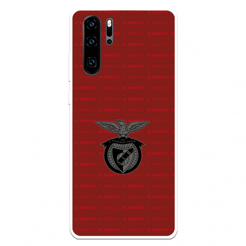 Funda para Huawei P30 Pro del Escudo Fondo Granate  - Licencia Oficial Benfica