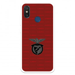 Funda para Xiaomi Mi 8 del Escudo Fondo Granate  - Licencia Oficial Benfica