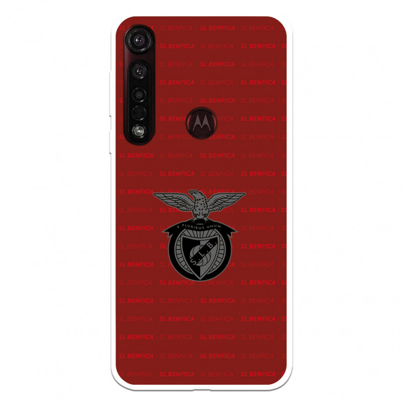 Funda para Motorola Moto G8 Plus del Escudo Fondo Granate  - Licencia Oficial Benfica