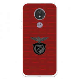 Funda para Motorola Moto G7 Power del Escudo Fondo Granate  - Licencia Oficial Benfica