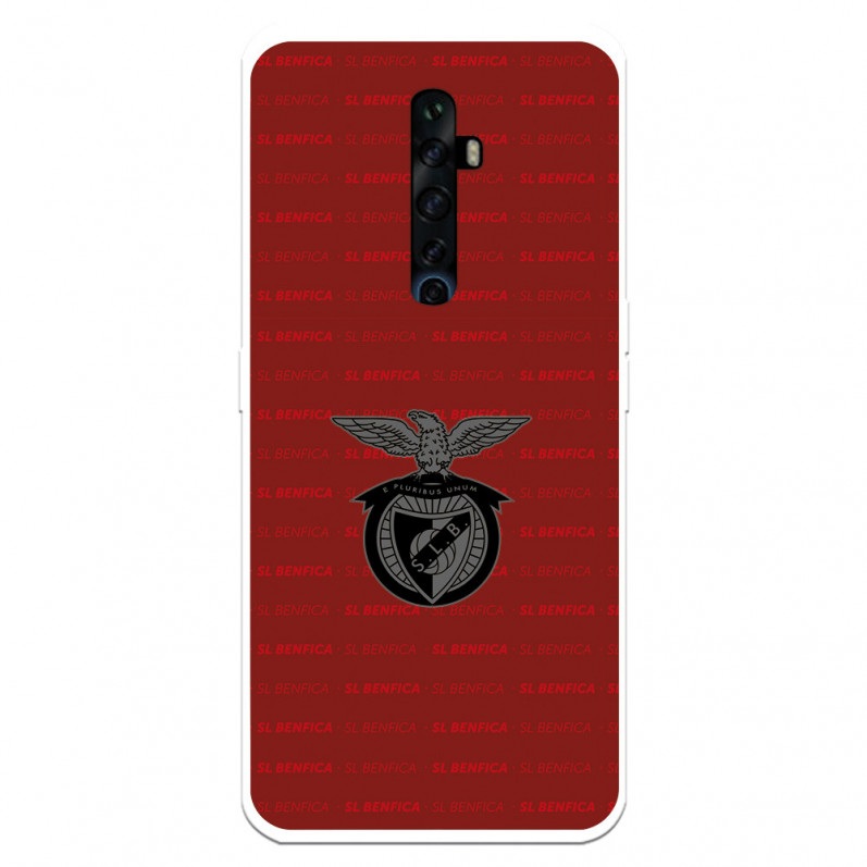 Funda para Oppo Reno2 Z del Escudo Fondo Granate  - Licencia Oficial Benfica