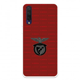 Funda para Xiaomi Mi 9 lite del Escudo Fondo Granate  - Licencia Oficial Benfica