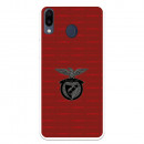 Funda para Samsung Galaxy M20 del Escudo Fondo Granate  - Licencia Oficial Benfica