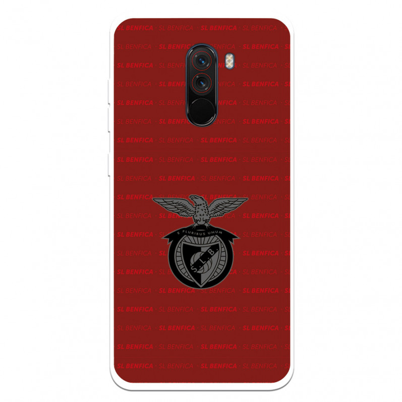 Funda para Xiaomi Pocophone F1 del Escudo Fondo Granate  - Licencia Oficial Benfica