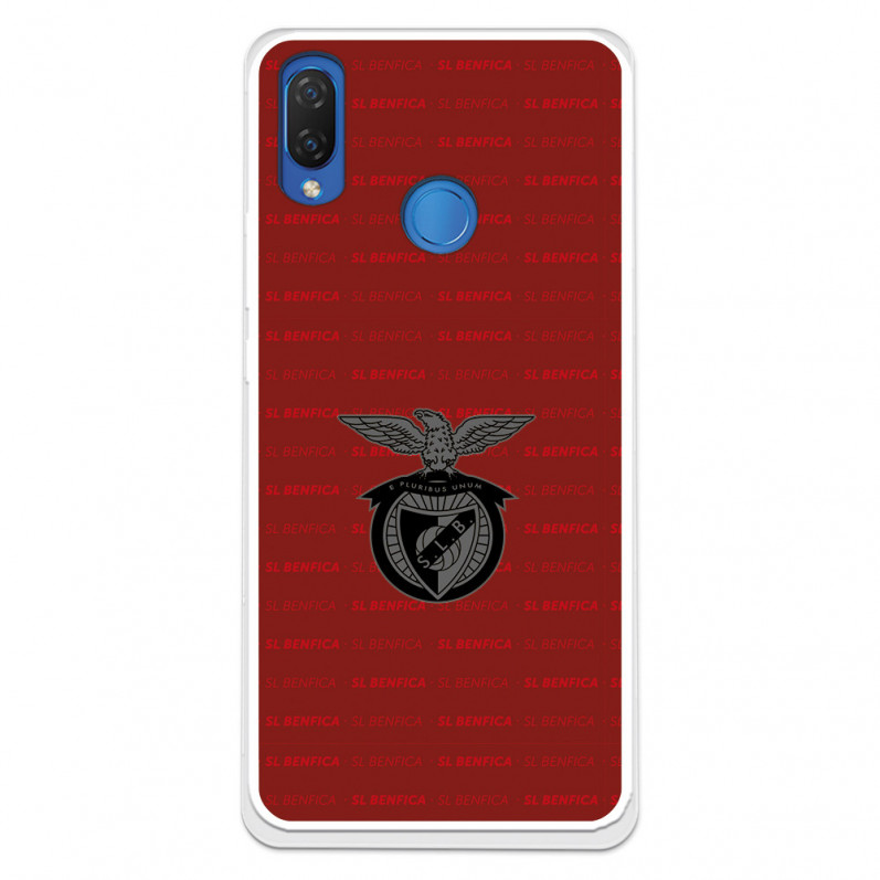 Funda para Huawei P Smart Plus del Escudo Fondo Granate  - Licencia Oficial Benfica