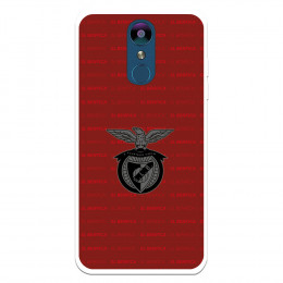 Funda para LG K9 2018 del Escudo Fondo Granate  - Licencia Oficial Benfica