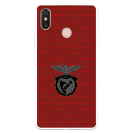 Funda para Xiaomi Mi Max 3 del Escudo Fondo Granate  - Licencia Oficial Benfica