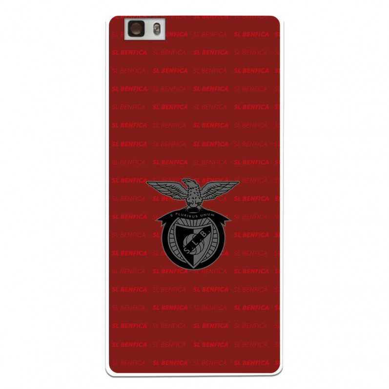 Funda para Huawei P8 Lite del Escudo Fondo Granate  - Licencia Oficial Benfica