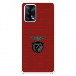 Funda para Oppo A74 4G del Escudo Fondo Granate  - Licencia Oficial Benfica