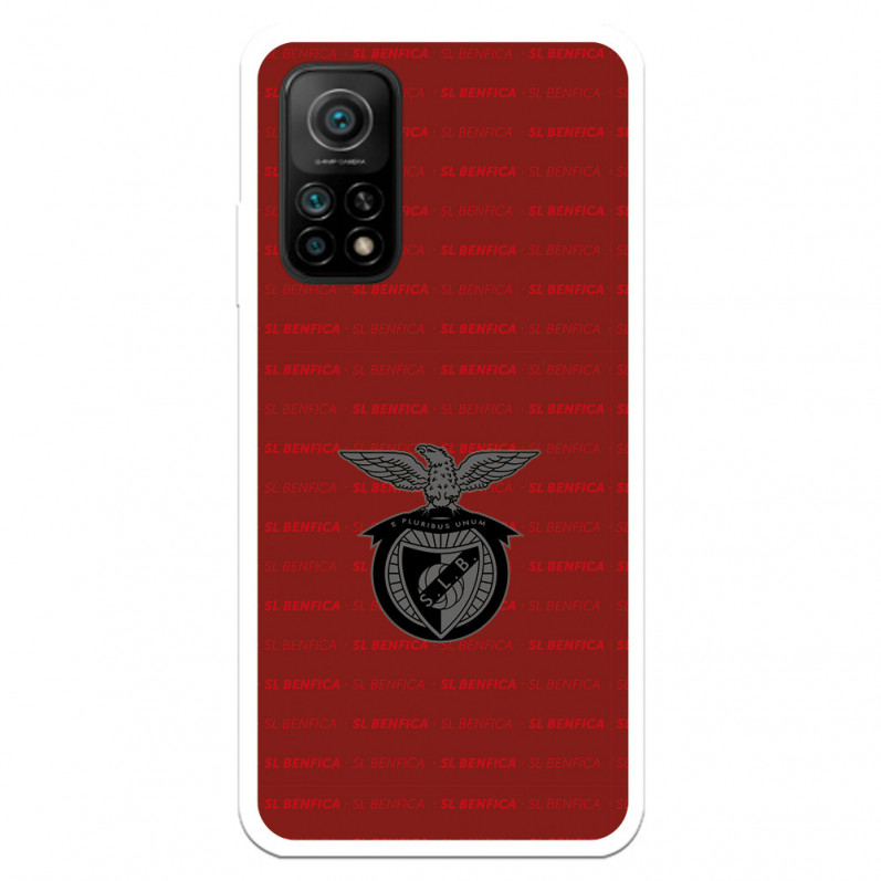 Funda para Xiaomi Mi 10T del Escudo Fondo Granate  - Licencia Oficial Benfica