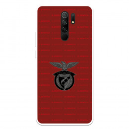 Funda para Xiaomi Redmi 9 del Escudo Fondo Granate  - Licencia Oficial Benfica