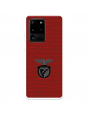 Funda para Samsung Galaxy S20 Ultra del Escudo Fondo Granate  - Licencia Oficial Benfica