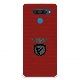 Funda para LG Q60 del Escudo Fondo Granate  - Licencia Oficial Benfica